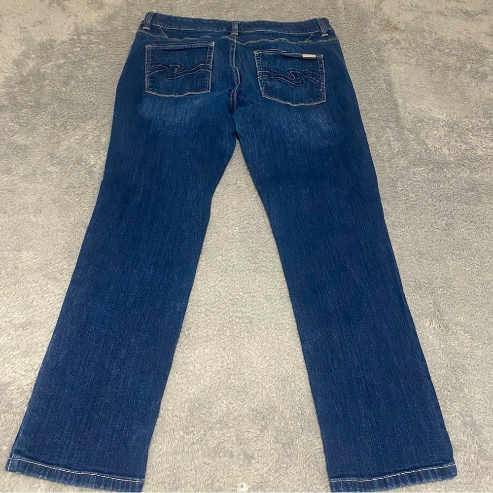 White House Black Market Blanc 10S Slim Ankle Dark Wash Jeans Feel Beautiful - Picture 5 of 13